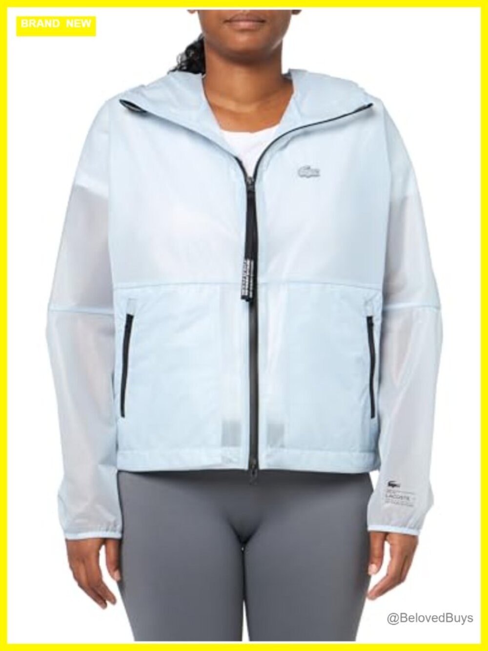Oversize Transparent Windbreaker Anorak Lightweight Jacket